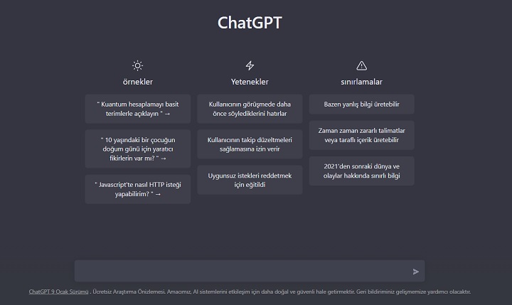 chatgpt nedir?
